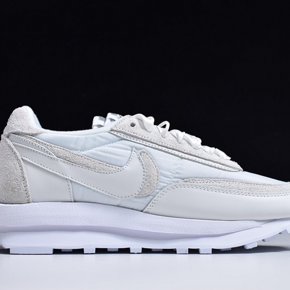 nike sacai waffle triple white